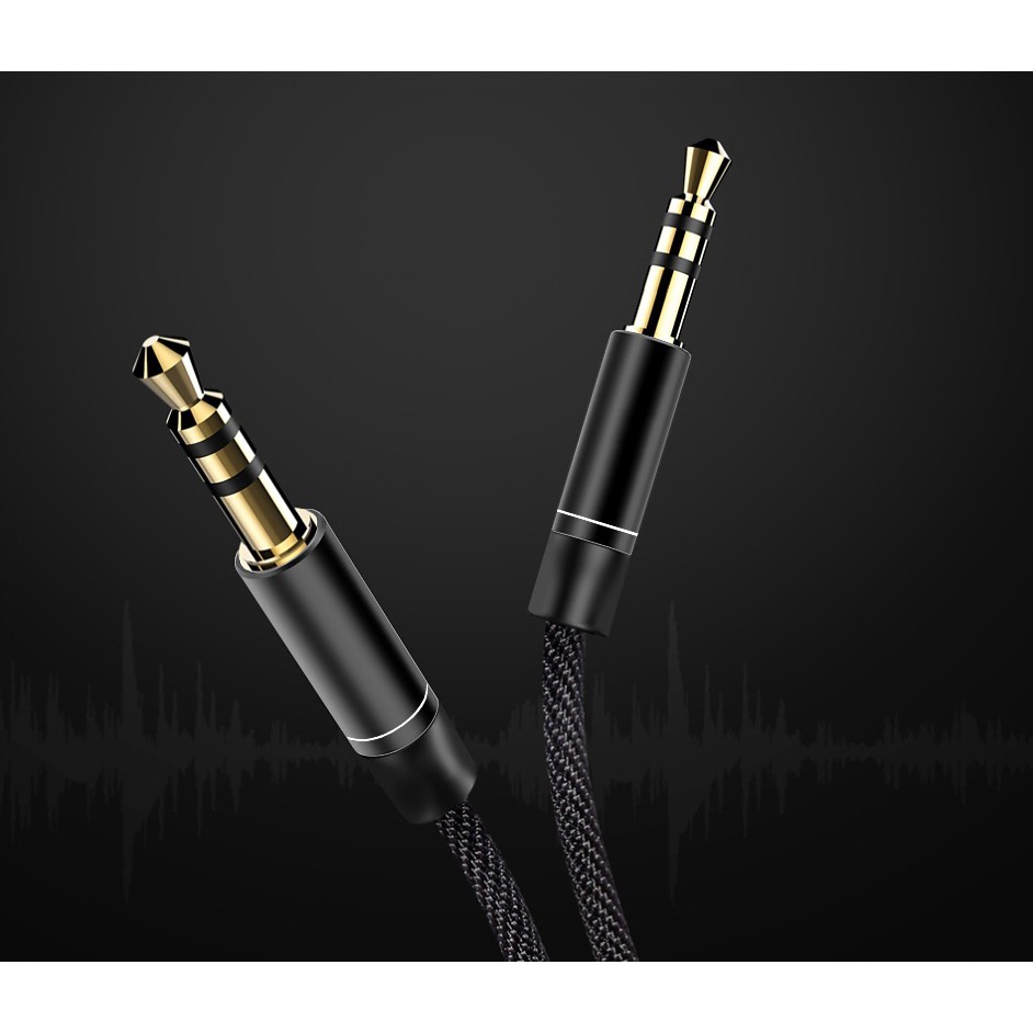 Audio kabel 3,5mm nylon AUX mini jack 95cm megamix.sk
