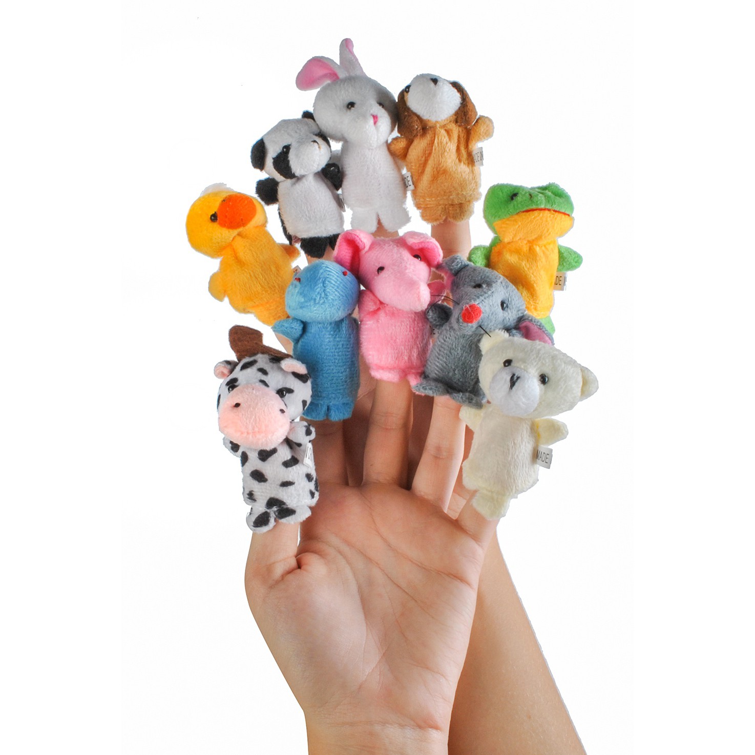 Vingerpoppen 10 stuks dieren megamix.nl
