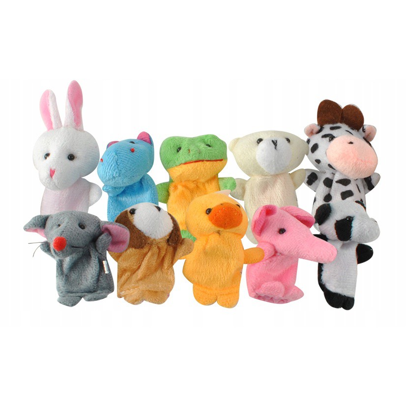 Vingerpoppen 10 stuks dieren megamix.nl