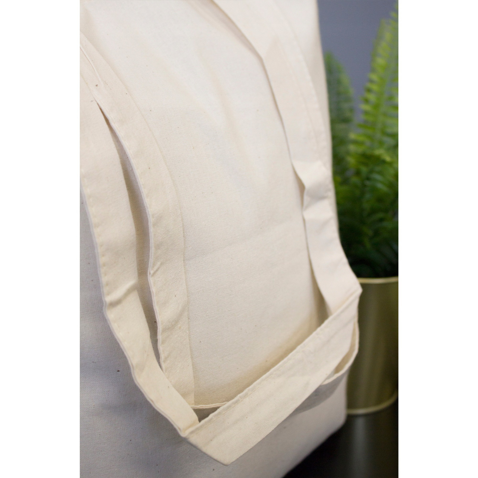 Boodschappentas van katoen ECO beige 38x42cm megamix.sk