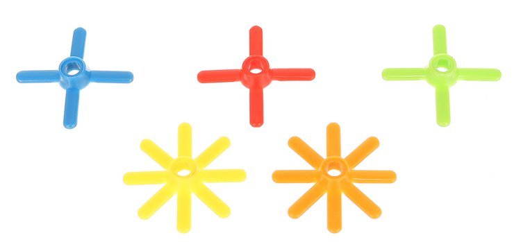 Blokken - rietjes - set 238 stuks
