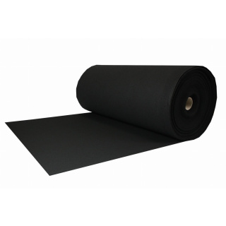 Vilt technisch zwart 100 cm x 0,5 m