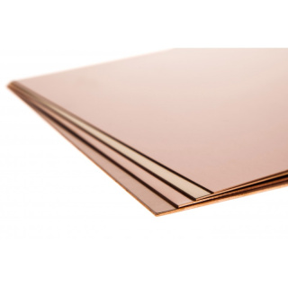 Koperen plaat 300x300x0,2 mm