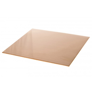 Koperen plaat 100x100x0,8 mm