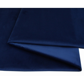 Fluwelen velours VELVET meubelstof donkerblauw 50x145cm