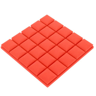 Akoestisch paneel meloenrood BLOK 50×50 cm dikte 5 cm