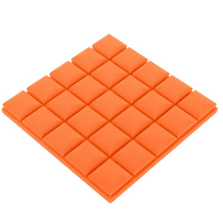 Akoestisch paneel oranje BLOK 50×50 cm dikte 5 cm