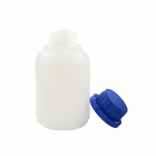 Fles 150ml HDPE en blauwe dop