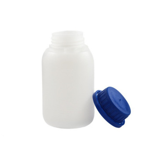 Fles 250ml HDPE en blauwe dop