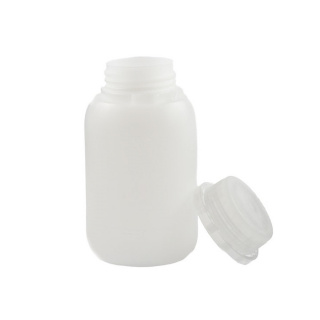 Fles 250ml HDPE en sluiting met kleurloze dop