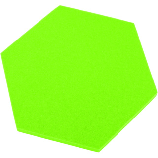 Akoestisch paneel zeshoek lichtgroen 50x50 cm dikte 3 cm hexagon