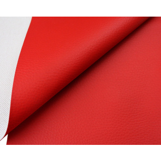 Rood PVC-kunstleer bekledingsstof 140 cm 0,5 mb