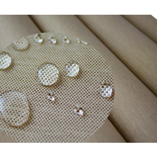 Waterafstotende stof linnenlook beige 160 cm 0,5 m 210g/m²