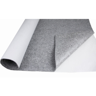 Grijze zachte vilt-non-woven textiel met lijm 3 mm 150×50 cm 400 g/m²