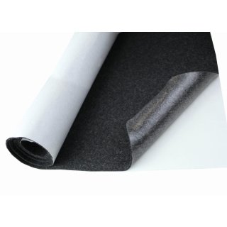 Donkergrijze zelfklevende vilten stof 3 mm 50×150 cm 400 g/m²