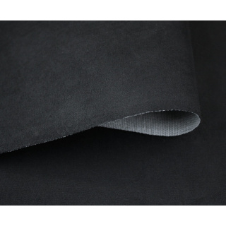 Bekledingsstof NUBUK zwart – suède-look