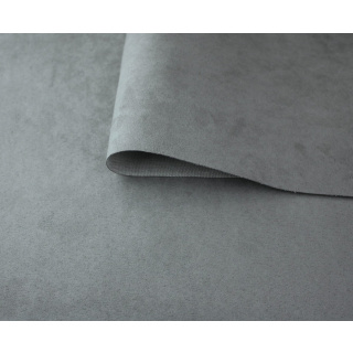 Bekledingsstof NUBUK grijs – suède-look
