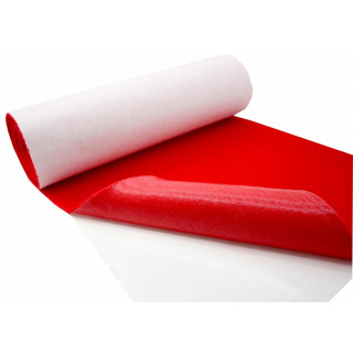 Rode zachte vilt-non-woven textiel met lijm 3 mm 150×50 cm 400 g/m²