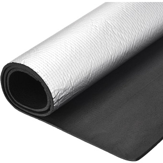 Isolatieschuim waterdicht rubber met aluminium 32mm 25x100cm ISOLMAT M32BH