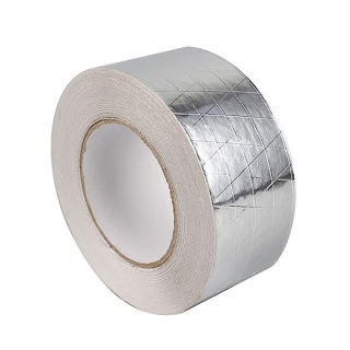 Isolatietape van aluminiumfolie versterkt 25m 50mm T050HR