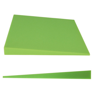 Akoestisch paneel lichtgroen KLIN met afschuining 50×50 cm dikte 5 cm