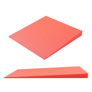 Akoestisch paneel meloenrood KLIN met afschuining 50×50 cm dikte 5 cm