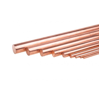 Koperen staaf 1 m Φ45 mm metalen staaf