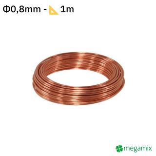 Koperdraad Φ0,8mm 1m