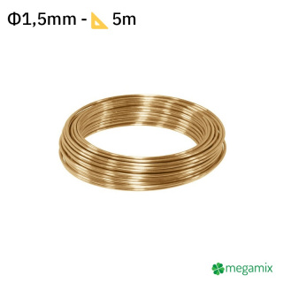 Messing draad Φ1,5mm 5m