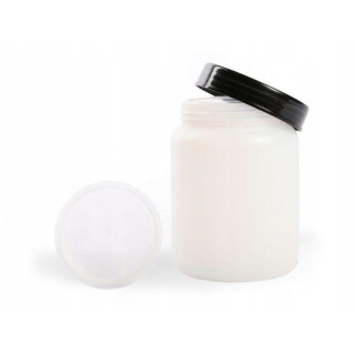 HDPE-container 250 ml met deksel en schroefdop