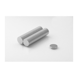 Neodymiummagneet 10 stuks cilindrisch MW 12,5x2 N38