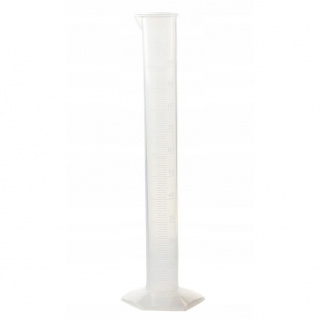 Maatstafcilinder PP 100ml reliëf-gekalibreerd glas