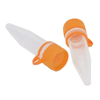 Eppendorf reageerbuisjes met oranje dop 1,5 ml, verpakking 50 stuks