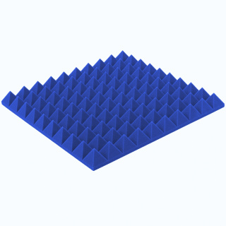 Akoestisch paneel blauw PYRAMIDE 50×50 cm dikte 5 cm
