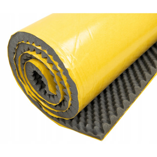 Zelfklevend akoestisch geluiddempend schuim WAVE 20mm 200x100cm niet brandbaar