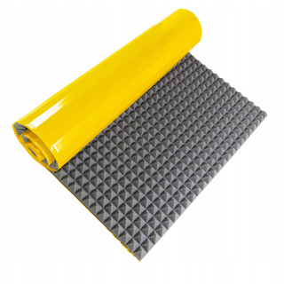 Zelfklevend akoestisch geluiddempend schuim PIRAMIDE 50mm 200x100cm niet brandbaar