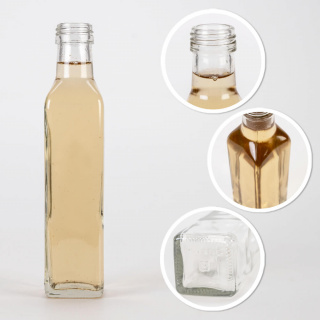 Glazen fles 5 stuks 250ml 21cm MARASCA