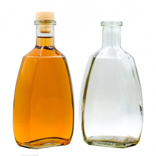 Glazen fles 500ml 19cm ASTERIA