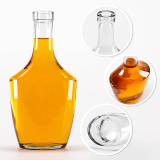 Glazen fles 500ml 21cm KONESER