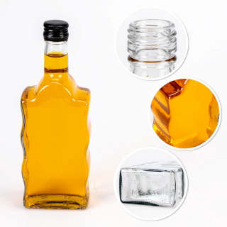 Glazen fles 500ml 23cm WAVE