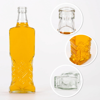 Glazen fles 500ml 25cm UKRAINKA