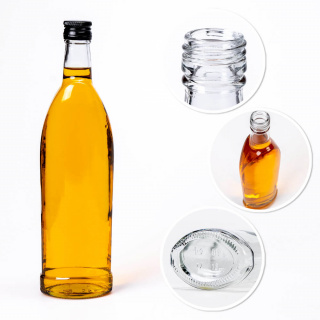 Glazen fles 500ml 28cm SPARK