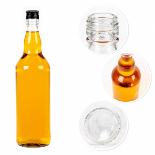 Glazen fles 700ml 28cm MONOPOL