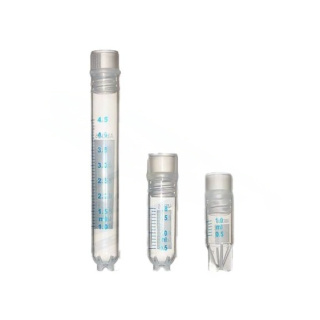 Cryo buisjes 1,0 ml, steriel, temperatuurweerstand van -196 °C tot 121 °C, verpakking 25 stuks