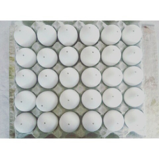 Schelpen van kippeneieren uitgeblazen 30 stuks paasversiering eieren decorated eggs