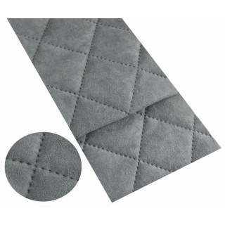 Gewatteerde microvezel grafiet 150 cm 0,5 m