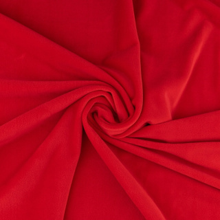 Rode zachte velours gebreide stof 0,5m