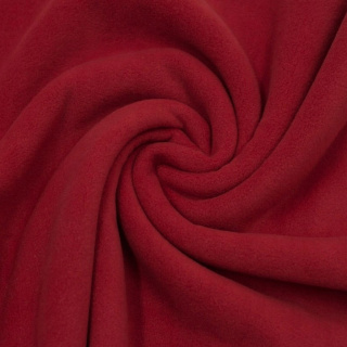 Polar stof rood zacht zonder patroon 0,5m