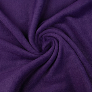 Stof polar donkerpaars zacht 0,5m