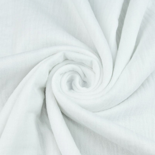 Stof mousseline katoen wit 100% katoen 0,5m